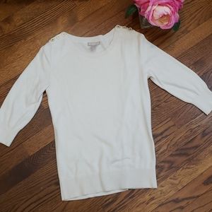 Banana Republic Cream Colored Sweater Size S